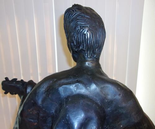 Mid Century Modern 1981 The Singing Cowboy Sculpture Vintage