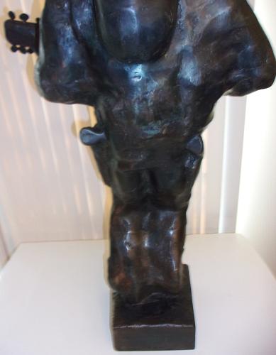 Mid Century Modern 1981 The Singing Cowboy Sculpture Vintage