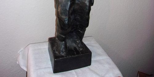 Mid Century Modern 1981 The Singing Cowboy Sculpture Vintage