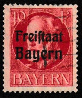 German State Bavaria Used Scott #196 Catalog Value $2.00