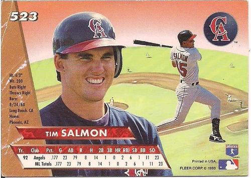 1993 Fleer Ultra #523 RC Tim Salmon