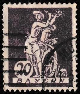 German State Bavaria Used Scott #241 Catalog Value $2.40