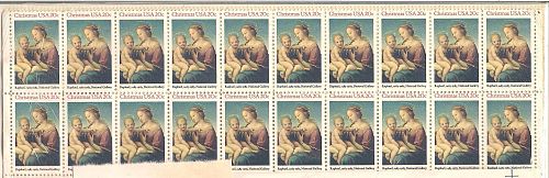 1983 Christmas USA 20 cent stamps