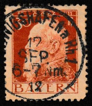 German State Bavaria Used Scott #82 Catalog Value $1.25