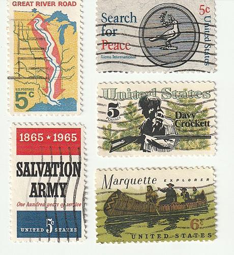 1960's - 24 Used Postage Stamps
