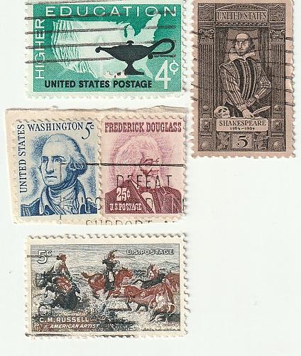 1960's - 24 Used Postage Stamps
