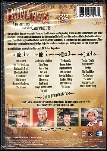 BONANZA - ADVENTURES WITH THE CARTWRIGHTS 32 Episodes NEW Four DVD Set