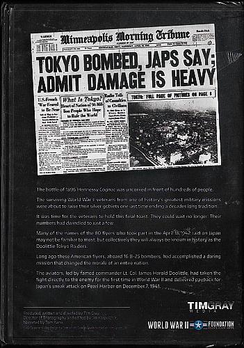 DOOLITTLE'S RAIDERS: A FINAL TOAST World War II Documentary NEW DVD