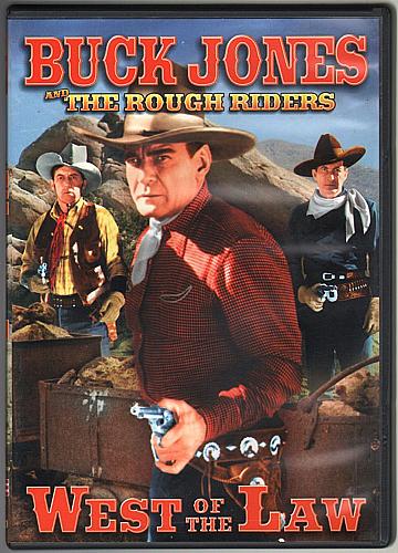 THE ROUGH RIDERS - WEST OF THE LAW Buck Jones Tim McCoy USED DVD Alpha Video