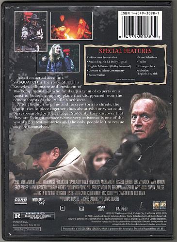 SASQUATCH Lance Henriksen Horror Thriller USED DVD