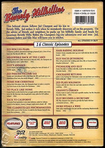 THE BEVERLY HILLBILLIES - 16 CLASSIC EPISODES Two Disc Set NEW DVD