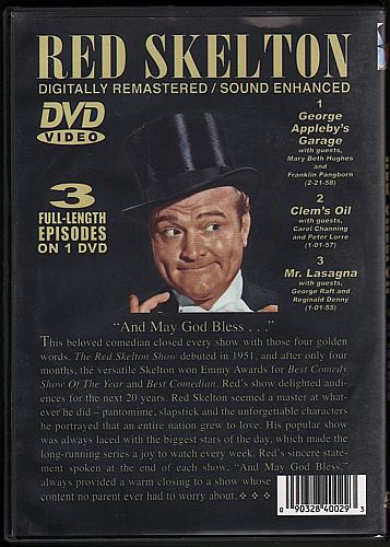 RED SKELTON - VOLUME 2 - 3 Episodes USED DVD