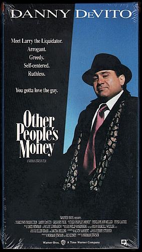 OTHER PEOPLE'S MONEY Danny DeVito Gregory Peck NEW VHS Video