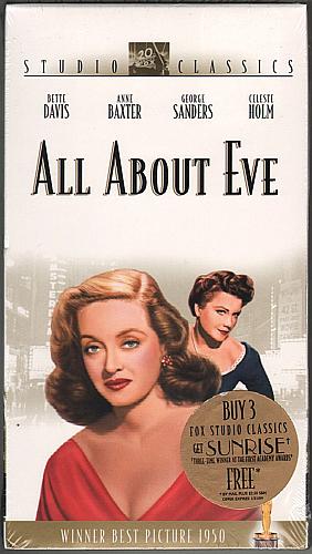 ALL ABOUT EVE Bette Davis Anne Baxter NEW VHS Video