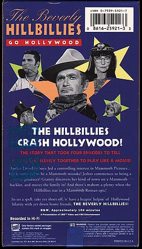 THE BEVERLY HILLBILLIES GO HOLLYWOOD Buddy Ebsen USED VHS Video