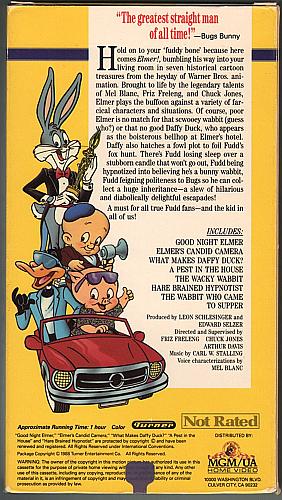 ELMER! Elmer Fudd Daffy Duck Bugs Bunny USED VHS Video