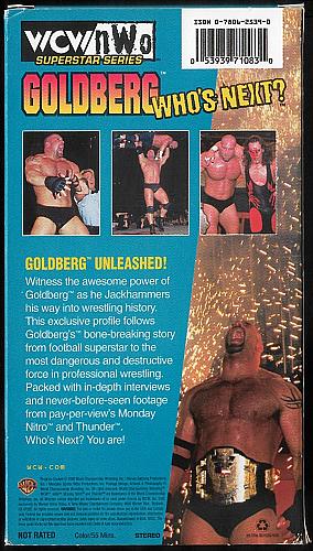 GOLDBERG WHO'S NEXT? Used VHS Video WCW-NWO Superstar Series