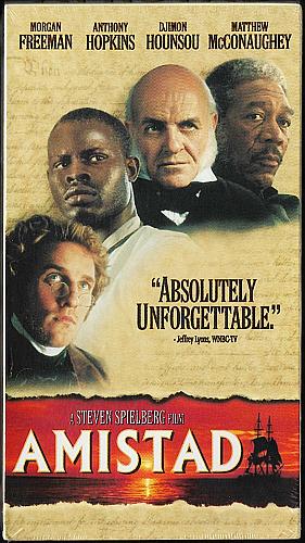 AMISTAD Morgan Freeman Anthony Hopkins NEW VHS Video