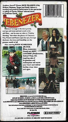 EBENEZER NEW Rick Schroder Jack Palance NEW VHS Video