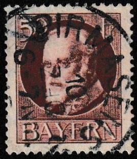 German State Bavaria Used Scott #106 Catalog Value $2.00