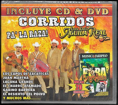 LOS DEL AGUILA REAL - CORRIDOS PA' LA RAZA Latin Music NEW Two Disc Set
