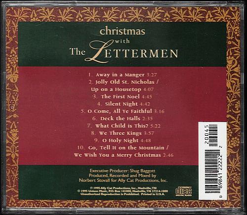 CHRISTMAS WITH THE LETTERMEN The Lettermen USED Holiday CD