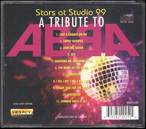 A TRIBUTE TO ABBA Stars At Studio 99 USED CD