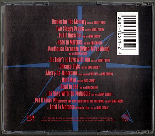 BOB HOPE AND FRIENDS Thanks For The Memories USED CD Bob Hope Duets