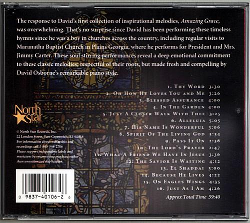 DAVID OSBORNE Just As I Am Inspirational Solo Piano Volume Two SIGNED USED CD