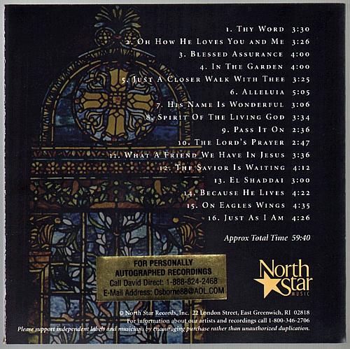 DAVID OSBORNE Just As I Am Inspirational Solo Piano Volume Two SIGNED USED CD