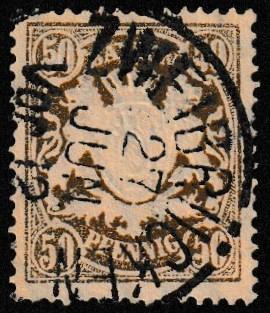 German State Bavaria Used Scott #69 Catalog Value $6.75