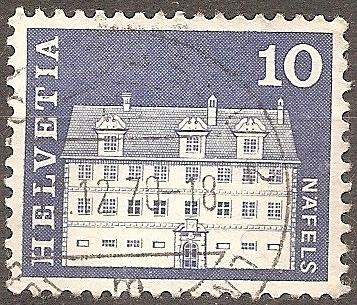 [SW0441] Switzerland: Nafels Castle (1964-1968) Used