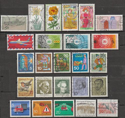 [XT0064] Germany: 25 different commemortives, used.