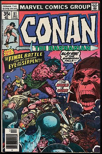 CONAN THE BARBARIAN No. 81 Marvel Comics HOWARD CHAYKIN Art
