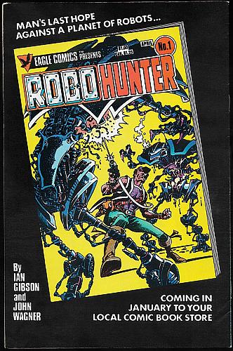 JUDGE DREDD No. 6 Eagle Comics BRIAN BOLLAND Cover April 1984