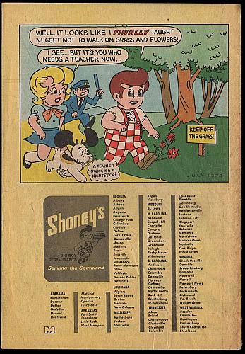 ADVENTURES OF THE BIG BOY # 207 Restaurant Giveaway Comic From 1974