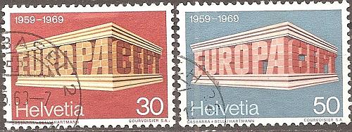 [SW0500] Switzerland: Europa/CEPT (1969) used, complete set