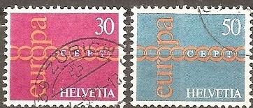 [SW0531] Switzerland: Europa/CEPT (1971) used, complete set