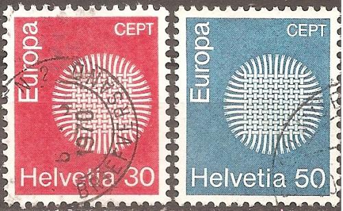 [SW0515] Switzerland: Europa/CEPT (1970) used, complete set