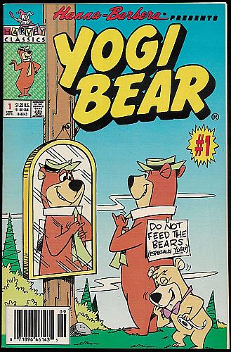 YOGI BEAR No. 1 Quick Draw McGraw Appearance HARVEY COMICS Issue From 1992