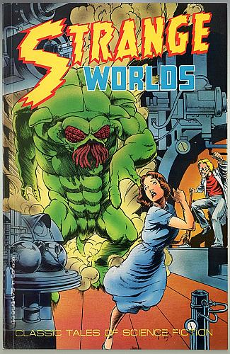 STRANGE WORLDS # 1 Black & White Sci-Fi Reprints MALIBU GRAPHICS