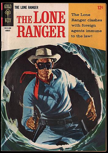 THE LONE RANGER # 4 Gold Key Comic From 1966 With A Painted Cover