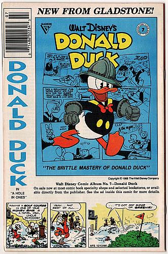 WALT DISNEY'S MICKEY AND DONALD No. 3 Gladstone Infinity Cover