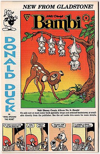 WALT DISNEY'S MICKEY AND DONALD No. 6 Gladstone 1988 Issue