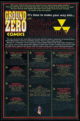 WIDOW PROGENY No. 1 Ground Zero Comics One-Shot From 1997