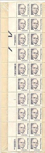1984 Harry S. Truman 20 cent stamps
