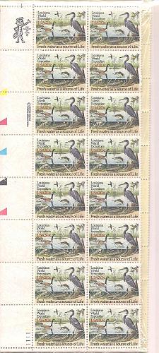 1984 Louisiana World Exposition 20 cent stamps