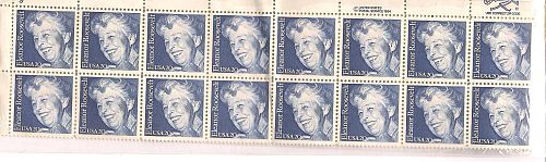 1984 Eleanor Roosevelt 20 cent stamps