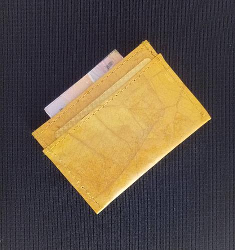 ECO SMART SLIM WALLET LEAF LEATHER BUSINESS CARD HOLDER BILL NOTE SLIM WALLET