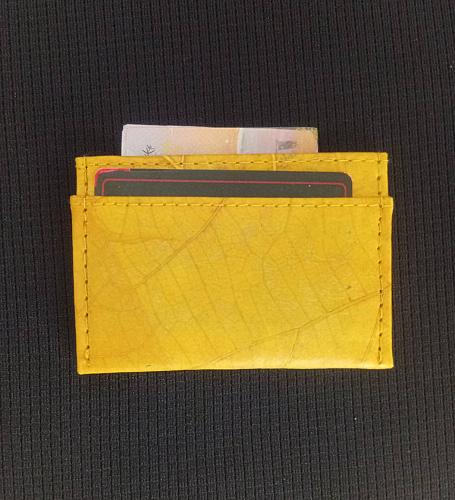 ECO SMART SLIM WALLET LEAF LEATHER BUSINESS CARD HOLDER BILL NOTE SLIM WALLET